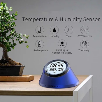 Интеллектуальный датчик температуры и влажности Tuya ZigBee с питанием от аккумулятора Управление мобильным приложением Умный дом