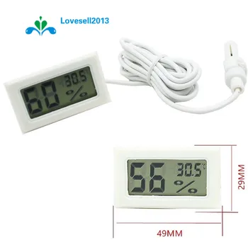 Мини Цифровой ЖК-термометр-Гигрометр, Измеритель влажности и температуры в помещении