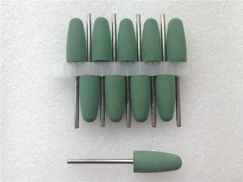 Новые 10 шт. стоматологических зеленых круглых полировальных полиролей из силиконовой резины 2,35 мм
