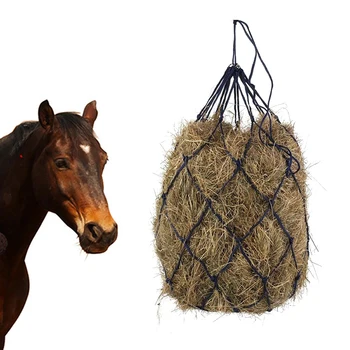 Сетка для сенажа для лошадей, 1 шт., сетка для мелкого сена с отверстиями, Средства по уходу за лошадьми, Оборудование для медленного кормления лошадей, Сетчатые сумки для подачи сена